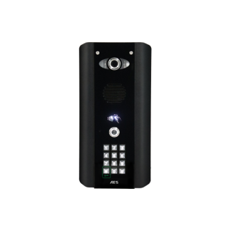 AES Global OPYN-PRO-IP-ABK | Opyn Pro Professional IP Video Intercom with Keypad (Architectural Black)