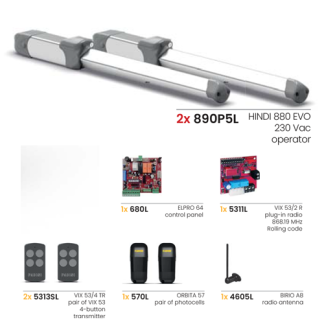 Fadini K880.4L HINDI 880 EVO Long-Stroke Hydraulic Kit with Slowdown